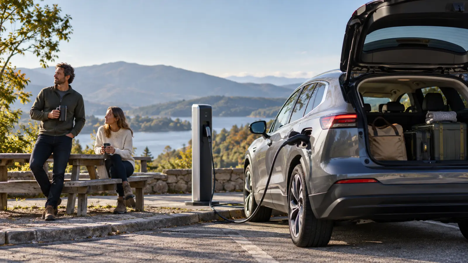 Plan an electric-car trip with useful alternatives