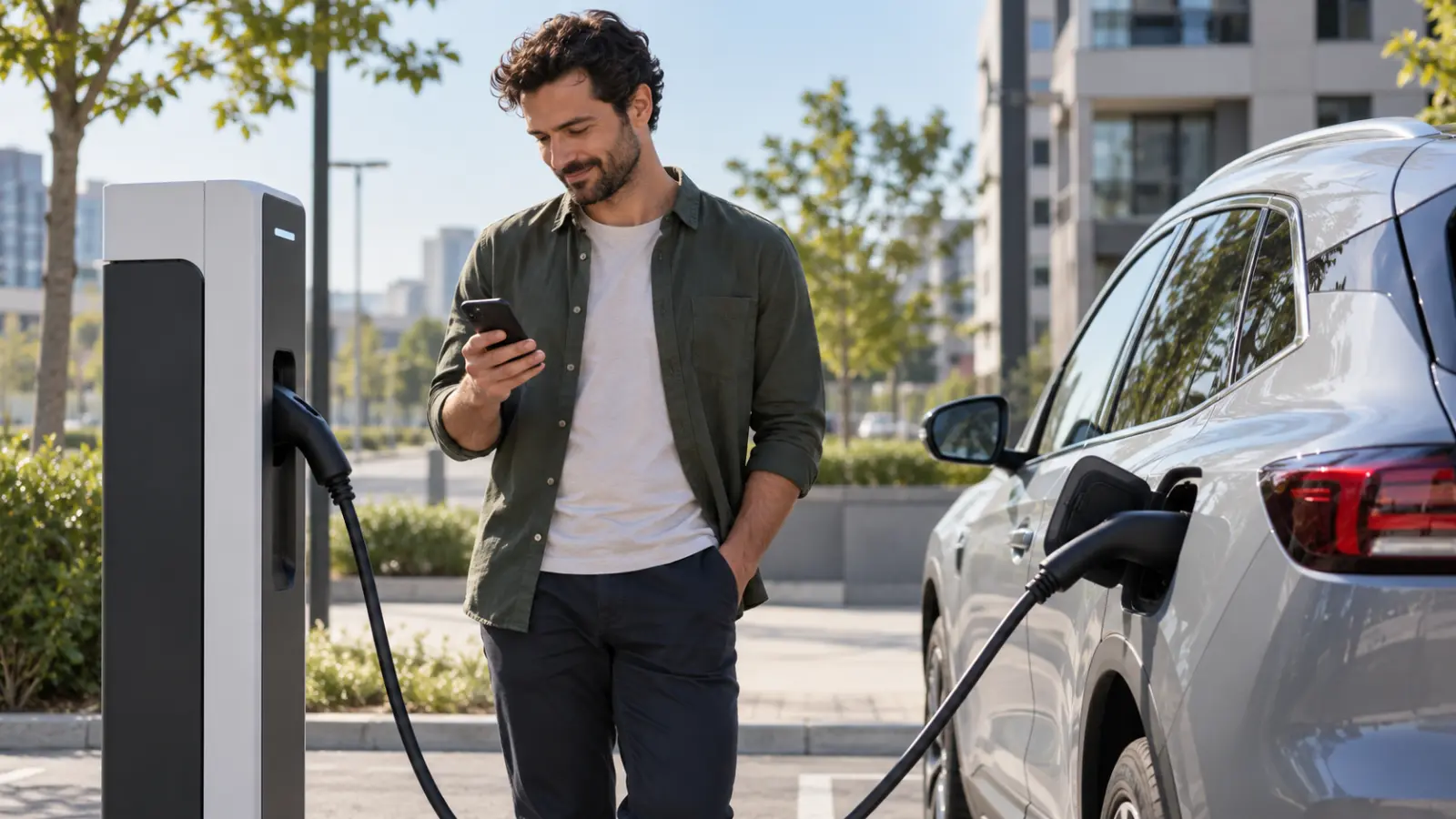 Understand a public charging stop before plugging in