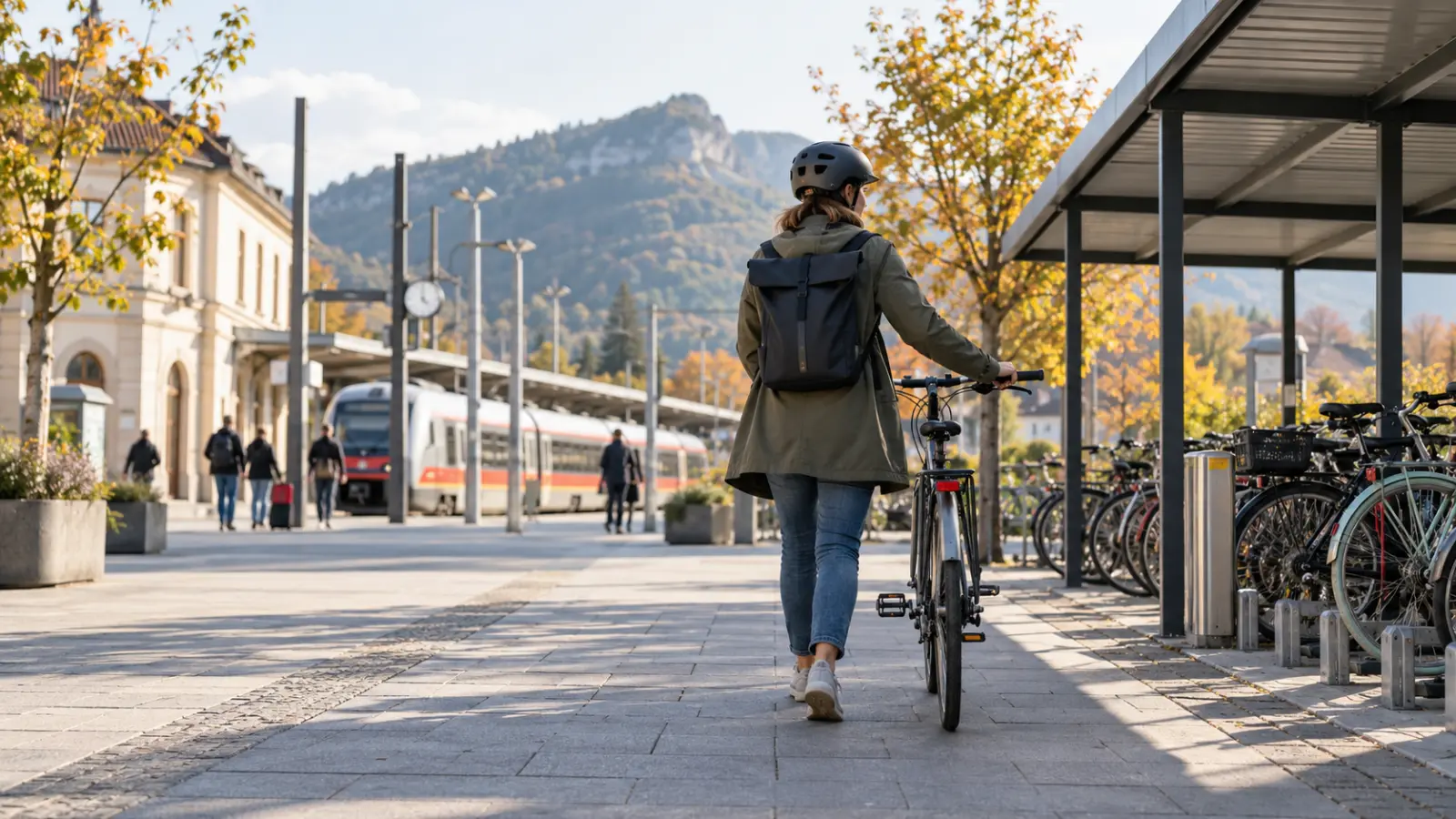 Combine cycling and rail without a rushed transfer
