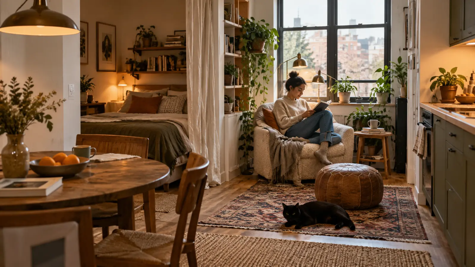 Plan small rooms with clear activity zones