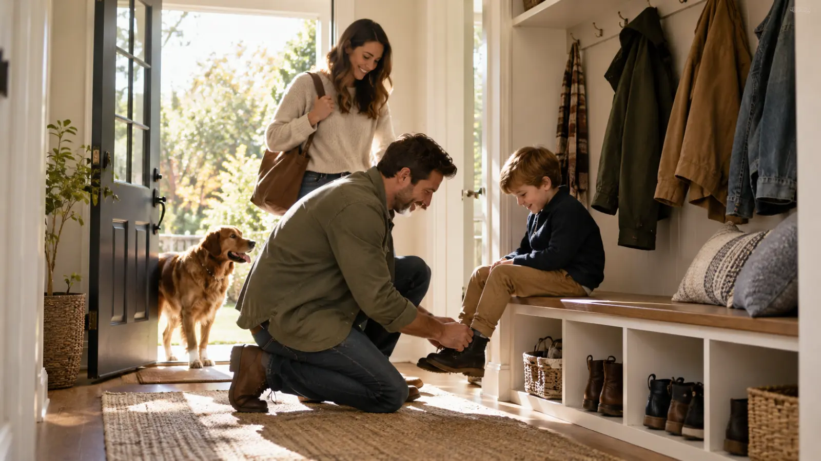 Size entryway storage for your household