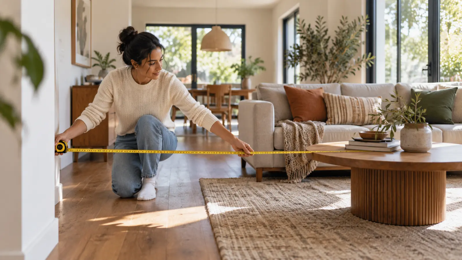 Choose furniture that fits the room and its routes