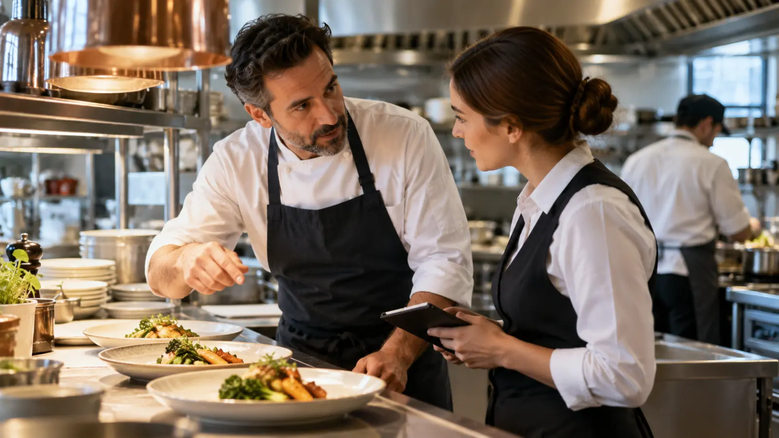 From delivery to service: how a restaurant connects work