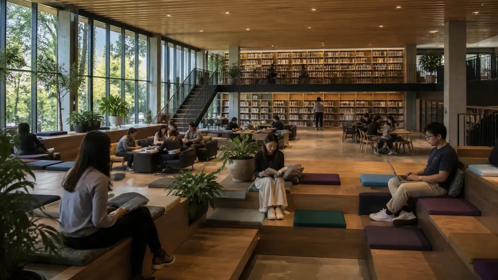 Redaktionelle Illustration zum Thema: Warum Bibliotheken heute mehr als Bücher bieten