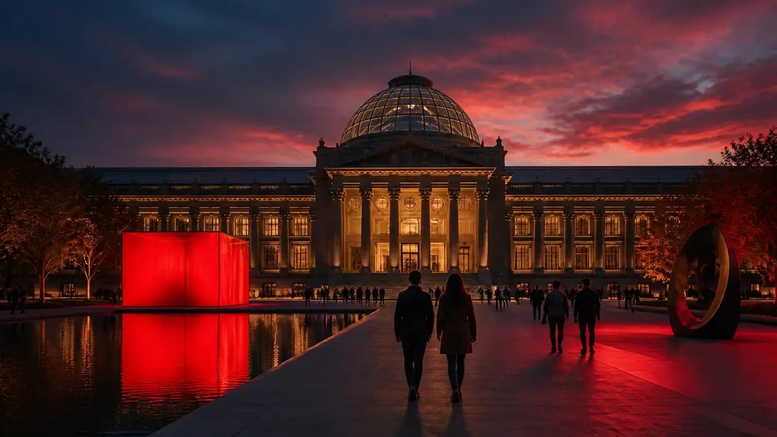 Redaktionelle Illustration zum Thema: Museen nach Feierabend: Wie Kultur neue Menschen erreicht