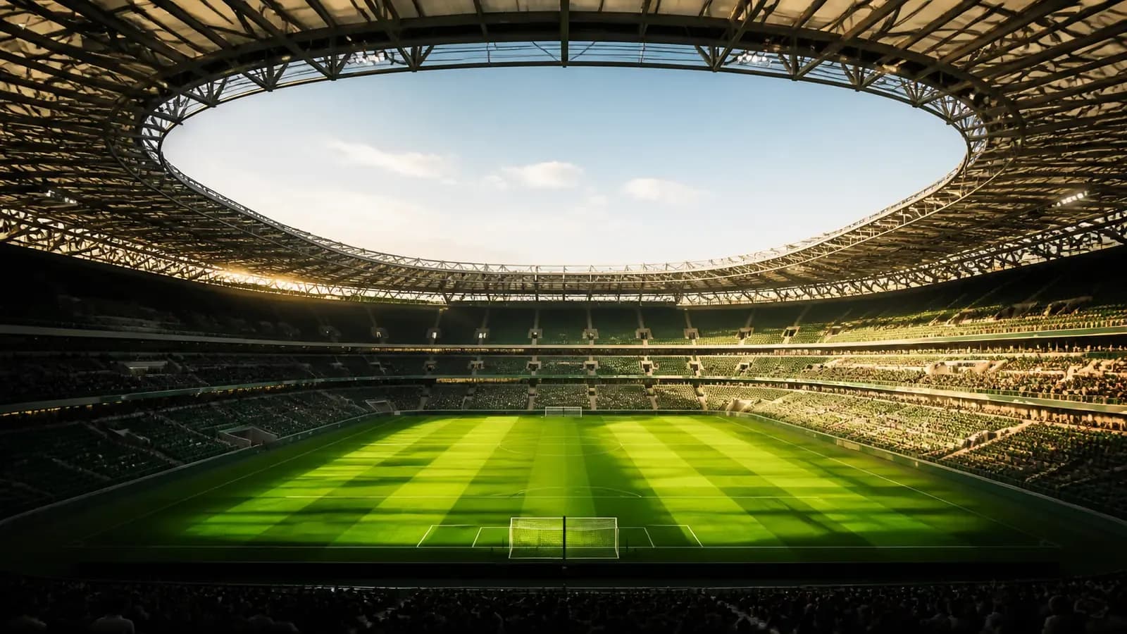 Redaktionelle Illustration zum Thema: Warum manche Stadien eine besondere Atmosphäre entwickeln