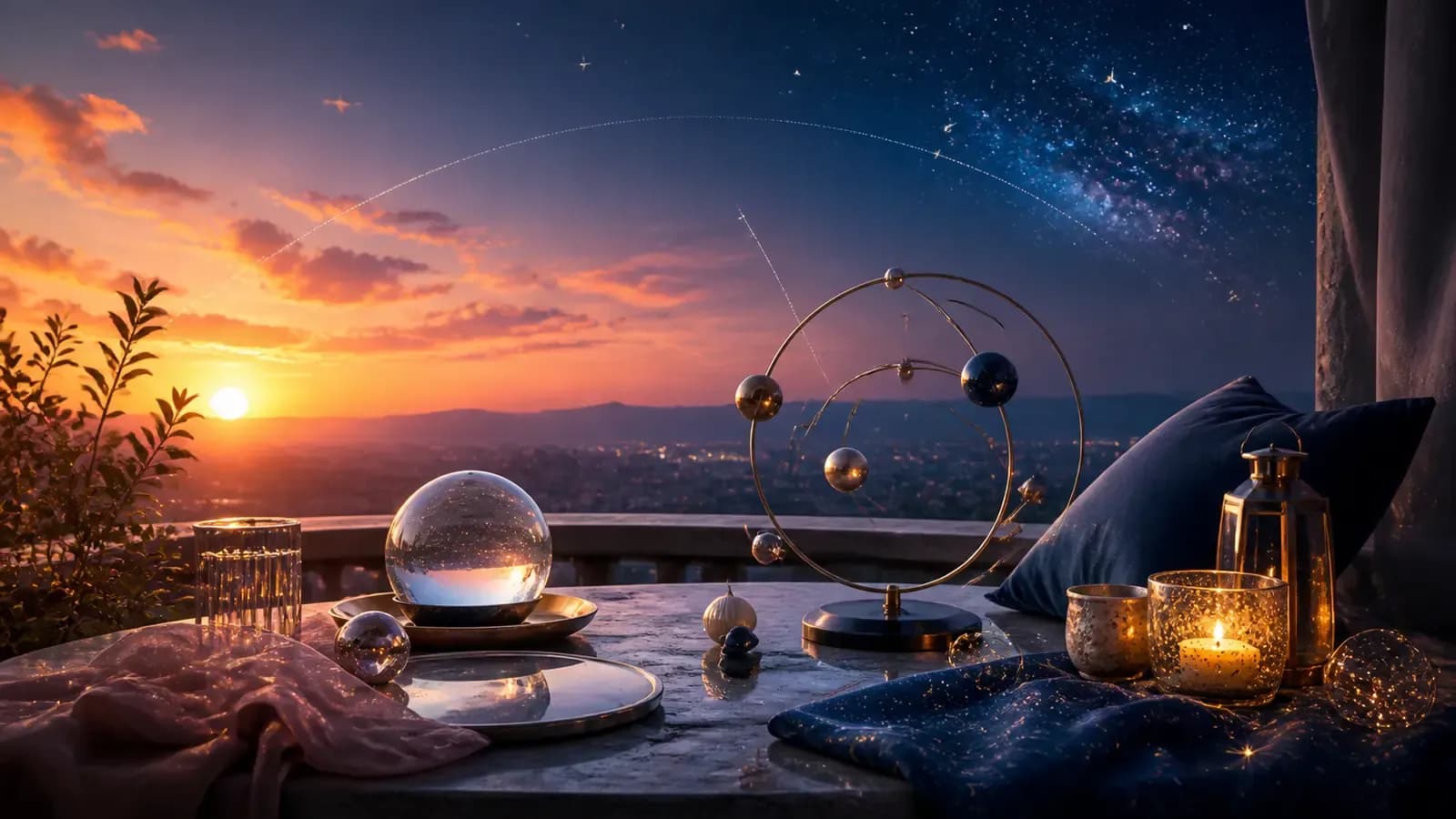 Redaktionelle Illustration zum Thema: Der astrologische Jahreswechsel als Unterhaltungsformat