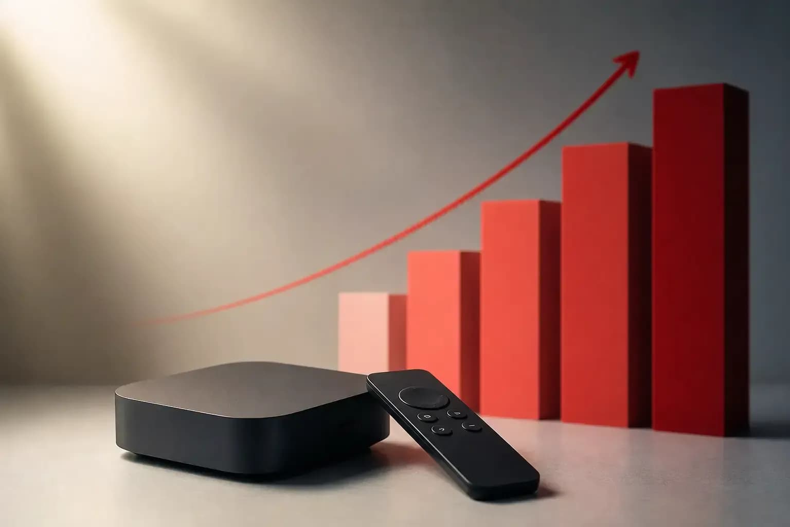 Symbolische redaktionelle Darstellung zu: Apple erhöht Preise für Apple TV in den USA